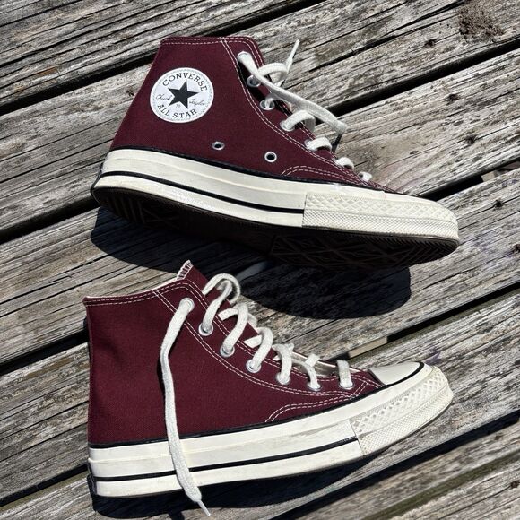 Converse All Star Chuck Taylor 70 High Tops- Deep Bordeaux - Picture 1 of 7